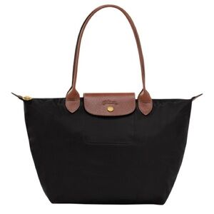 Longchamp Le Pliage Original M Tote Bag Black Recycled Canvas